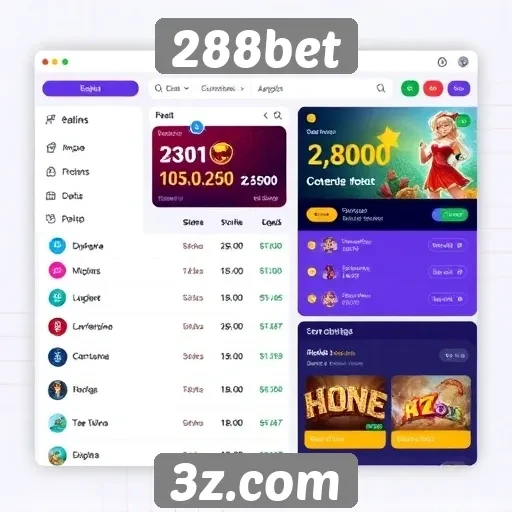 Exploração da interface do usuário e navegação no 288bet